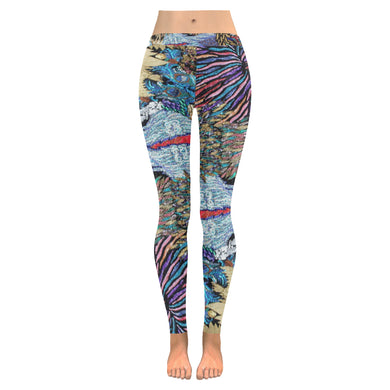 Pleasantly Paisley Low Rise Leggings (Invisible Stitch) (Model L05)