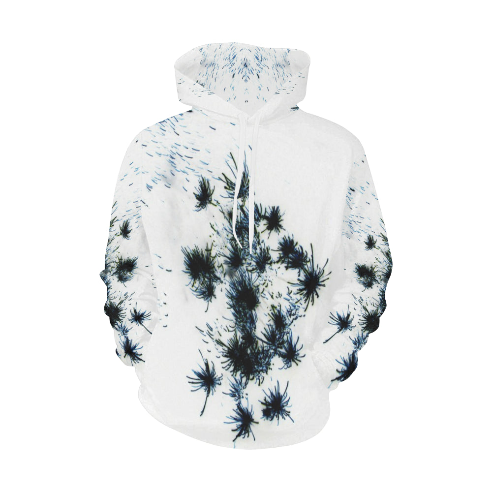Fireworks Flower Negative All Over Print Hoodie for Men/Large Size (USA Size) (Model H13)