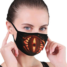 Load image into Gallery viewer, Eye of Pumpkin Mouth Mask (2 Filters Included)