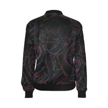 Load image into Gallery viewer, Rose Bouquet Flower Glowing All Over Print Bomber Jacket for Women (Model H36)