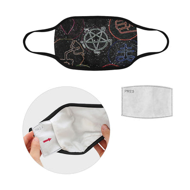 Dante's Inferno Glowing Mouth Mask in One Piece (2 Filters Included) (Model M02)