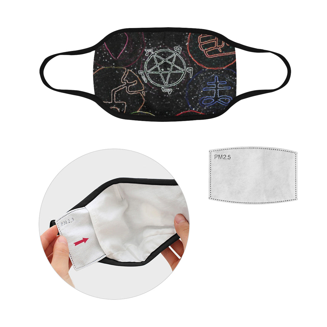 Dante's Inferno Glowing Mouth Mask in One Piece (2 Filters Included) (Model M02)