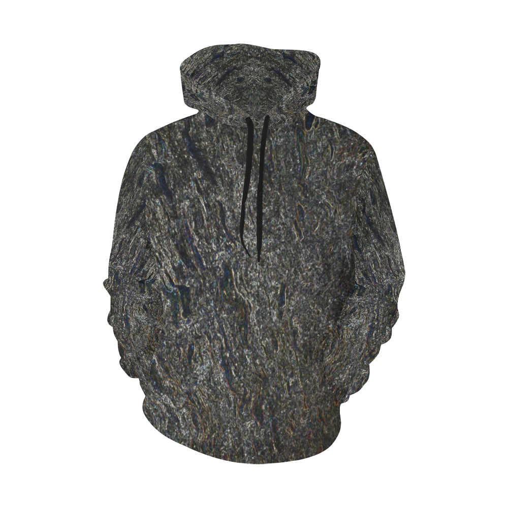 Marbled Abstract Glowing All Over Print Hoodie for Women (USA Size) (Model H13)