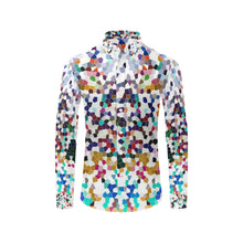 Load image into Gallery viewer, Holiday Paisley Negative Mosaic Men&#39;s All Over Print Casual Dress Shirt (Model T61)