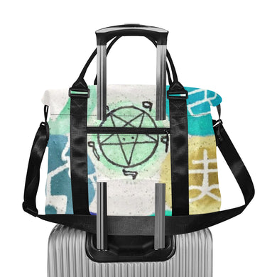 Dante's Inferno Reverse Large Capacity Duffle Bag (Model 1715)