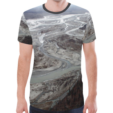 Aerial Flowing New All Over Print T-shirt for Men (Model T45)