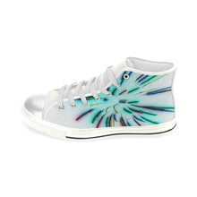 Load image into Gallery viewer, Fireworks Burst Negative Women&#39;s Classic High Top Canvas Shoes (Model 017)