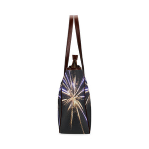 Fireworks Star Yellow Classic Tote Bag (Model 1644)