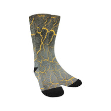 Load image into Gallery viewer, Crackling Yellow Trouser Socks (For Men)