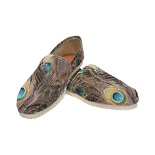 Load image into Gallery viewer, Peacock Feathers Unisex Classic Canvas Slip-On (Model 1206)